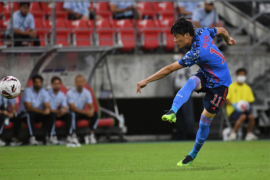 3点目を決めたFW町野修斗【写真：Getty Images】