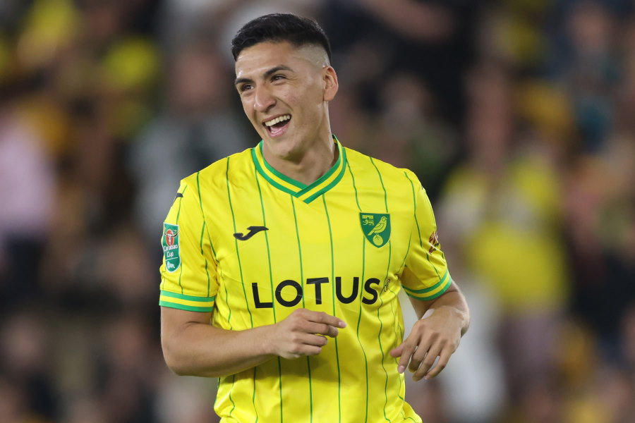 ノリッジのチリ代表MFマルセリーノ・ヌニェス【写真：Getty Images】