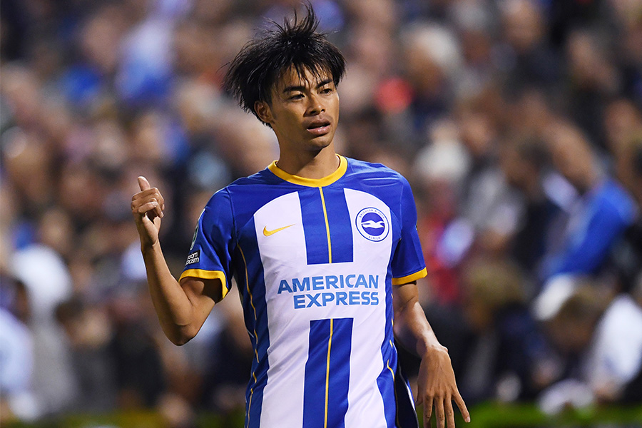 フォレスト・グリーン戦にスタメン出場となったMF三笘薫【写真：Getty Images】