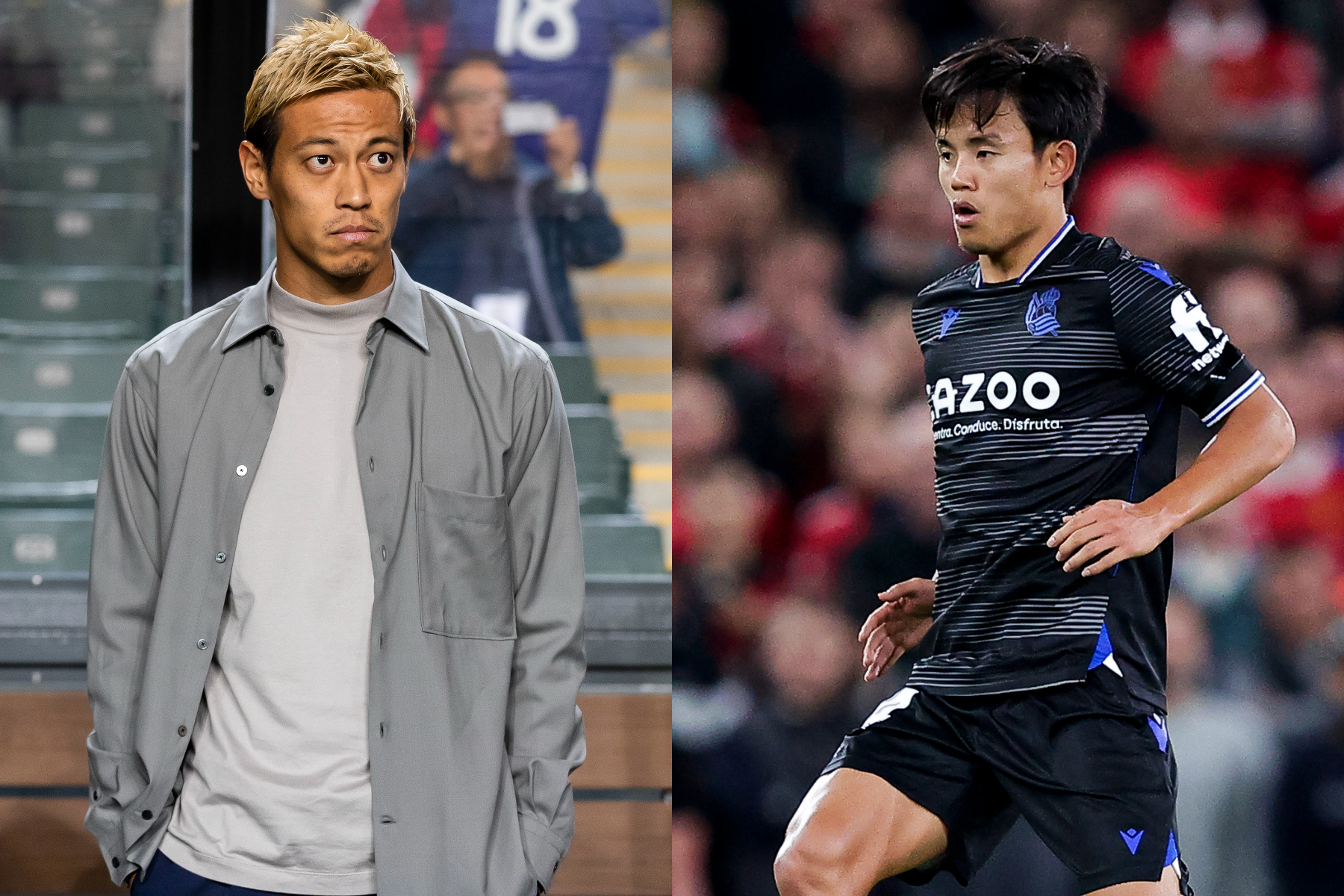 本田圭佑が久保建英の右サイド起用について言及【写真：Getty Images】