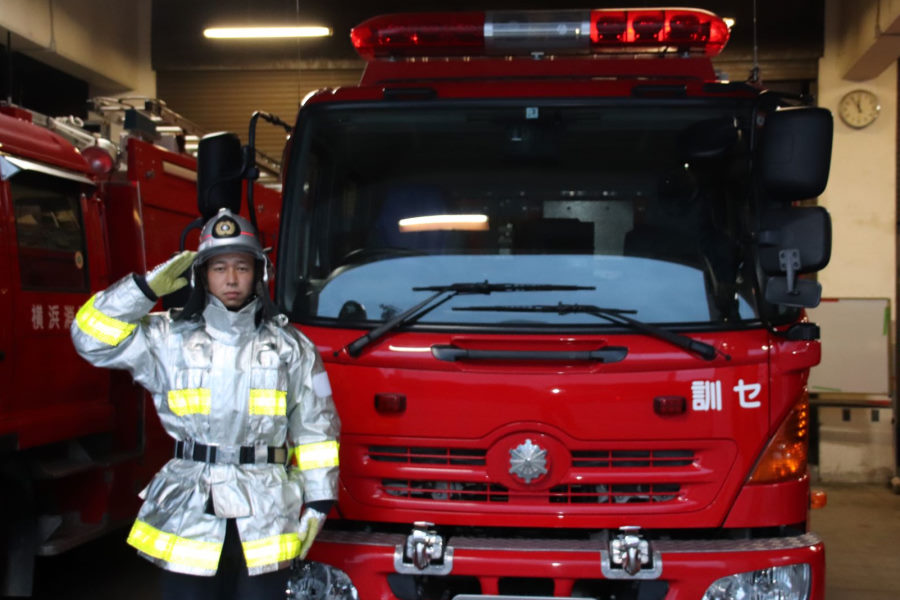石垣は「特別高度救助部隊」を目標に第2の人生を突き進む【写真提供：横浜市消防局訓練センター教育課】