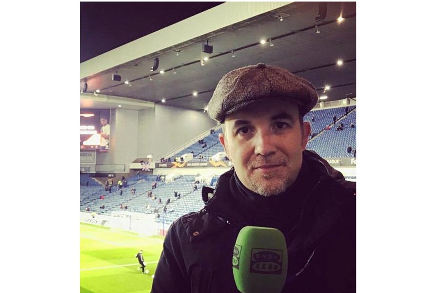 スペインラジオ局「オンダ・セロ」のビクトル・フランク記者【写真：本人提供】