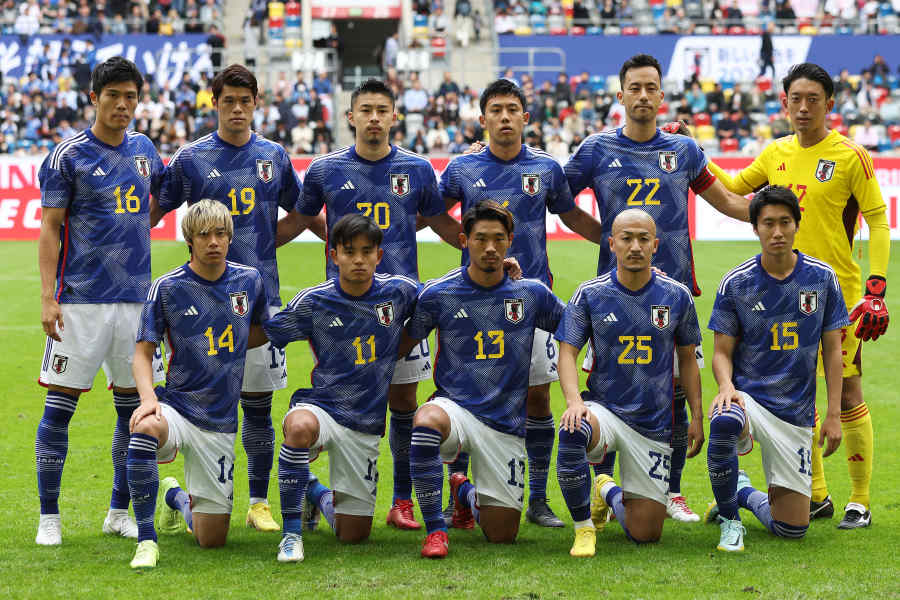 日本代表新ユニデザインに反響【写真：Getty Images】