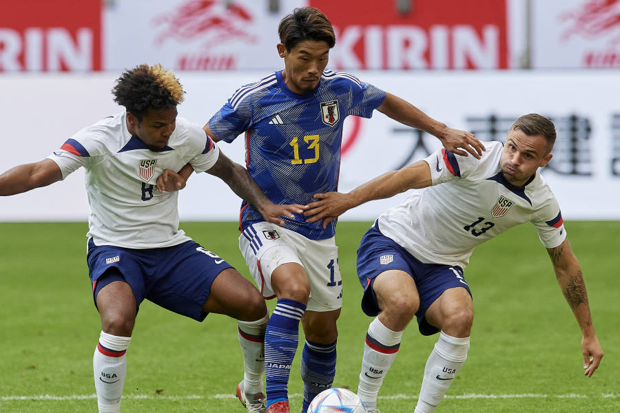 アメリカに2-0の勝利を収めた日本代表【写真：Getty Images】