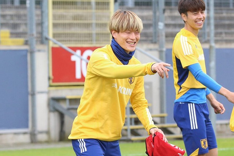日本代表FW古橋亨梧【写真：FOOTBALL ZONE編集部】