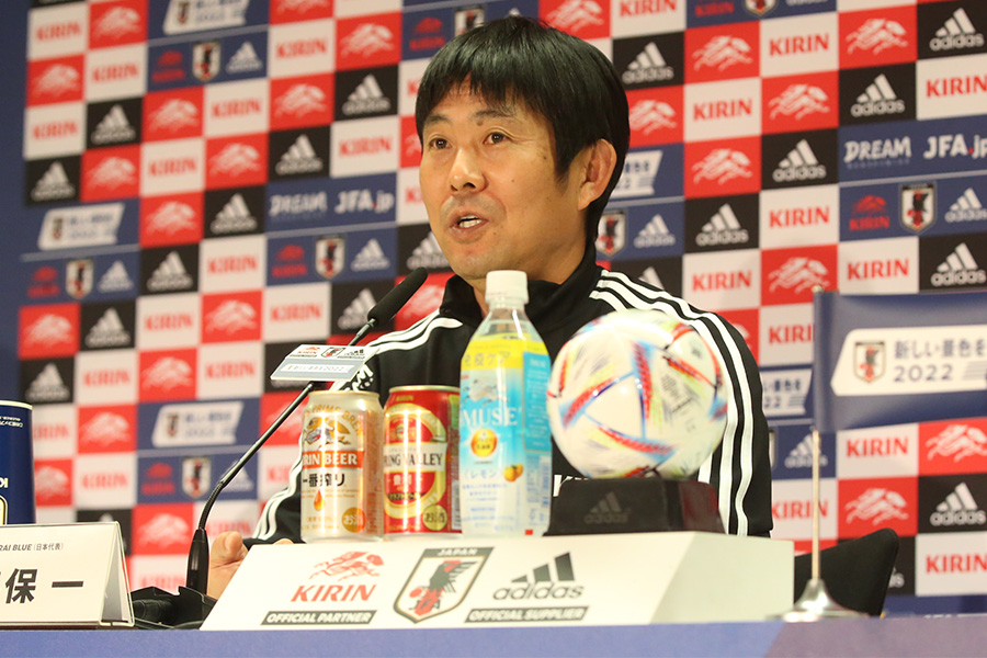 森保一監督が選手起用について言及【写真：FOOTBALL ZONE編集部】