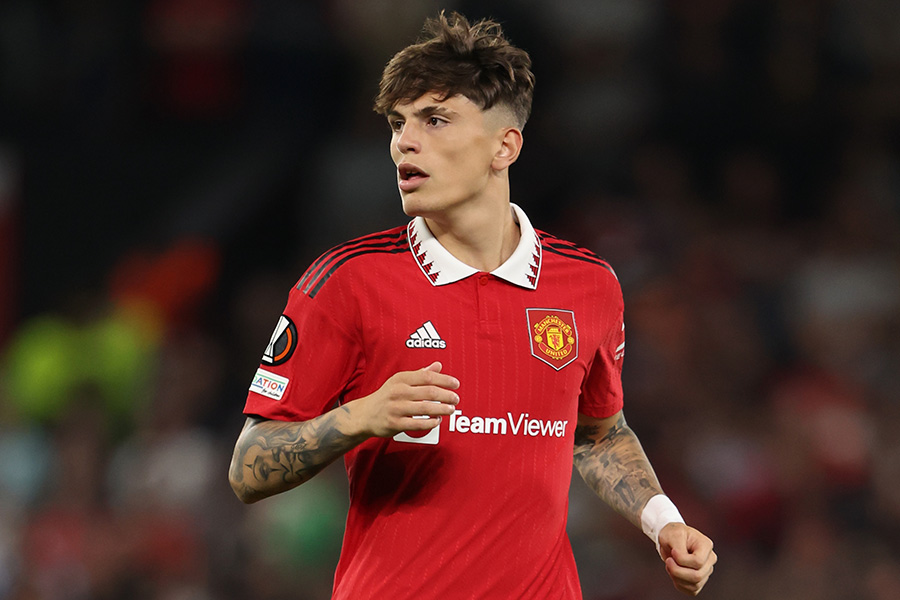 ユナイテッドでプレーするガルナチョ【写真：Getty Images】