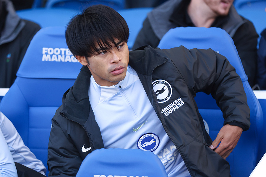 ブライトンMF三笘薫が負傷か【写真：Getty Images】