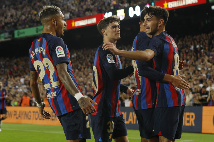 バルセロナの新ユニフォームがお披露目（写真は現在のホームユニフォーム）【写真：ロイター】