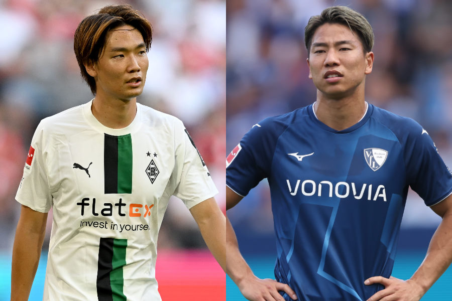 負傷離脱中のDF板倉滉とFW浅野拓磨【写真：Getty Images】