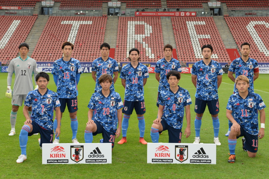 昨年末はコロナ禍もあり欧州組で戦った森保ジャパン【写真：©JFA】