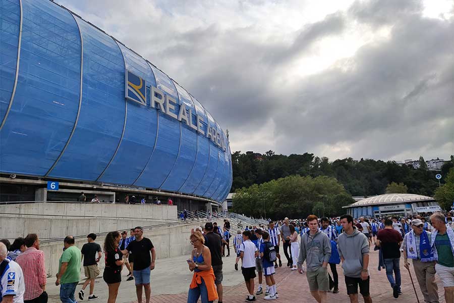久保建英が所属するレアル・ソシエダの本拠地レアレ・アレーナ【写真：高橋智行】