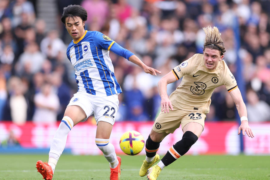 アシストをしたブライトンMF三笘薫【写真：Getty Images】