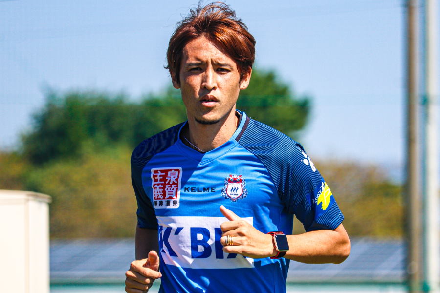 今年9月にJ2ザスパクサツ群馬に加入したMF細貝萌【写真:©THESPA】