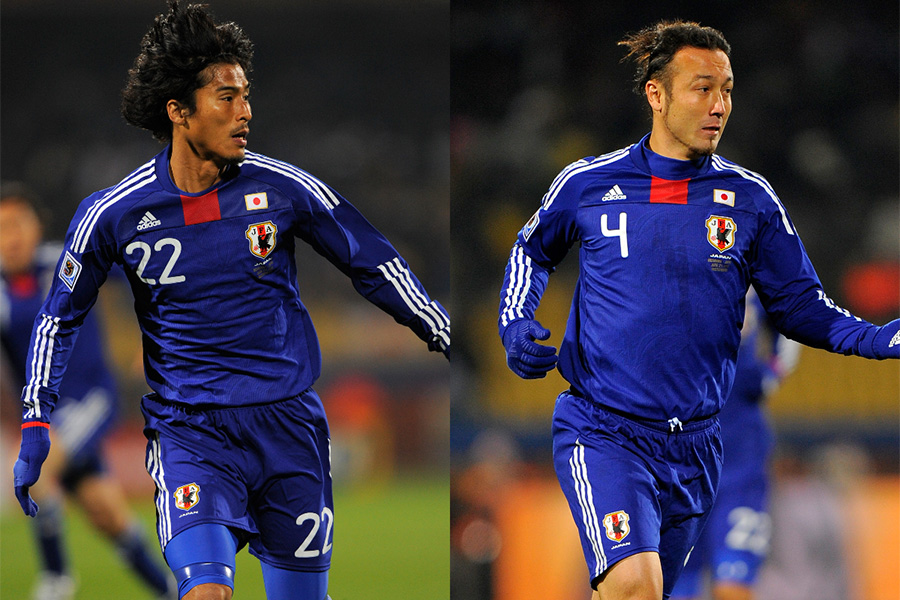 かつて日本代表でコンビを組んだDF中澤佑二とDF田中マルクス闘莉王【写真：Getty Images】
