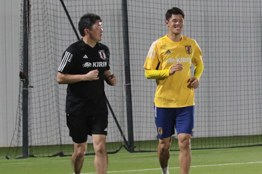 途中からDF酒井宏樹は別メニューでの調整を行っている【写真:FOOTBALL ZONE編集部】