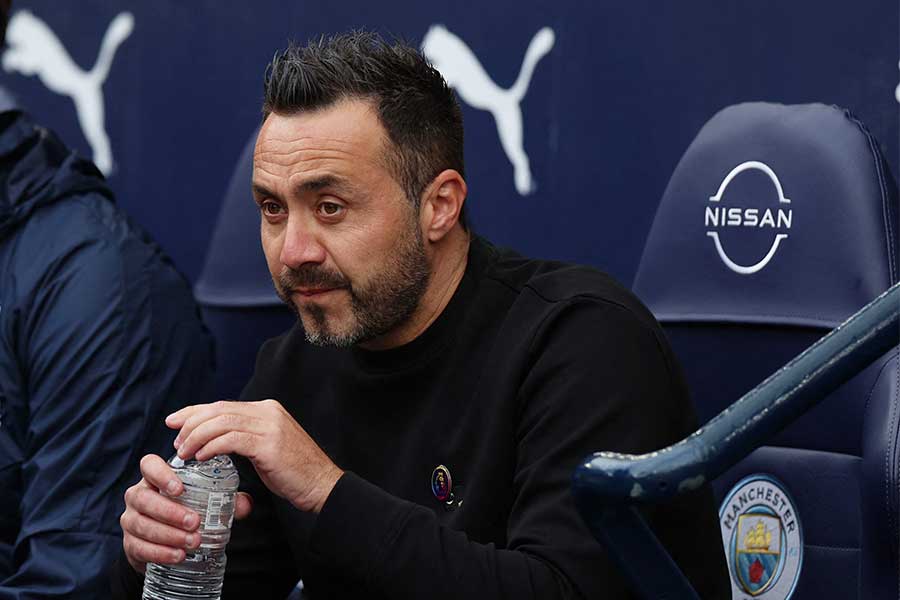 ブライトンを率いるロベルト・デ・ゼルビ監督【写真：ロイター】