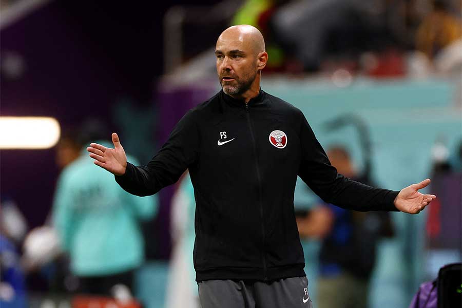 カタールのフェリックス・サンチェス監督【写真：ロイター】