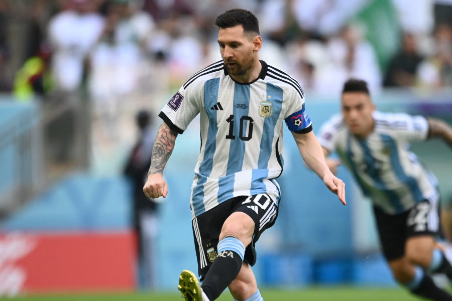 PKで得点を奪ったリオネル・メッシ【写真：ロイター】