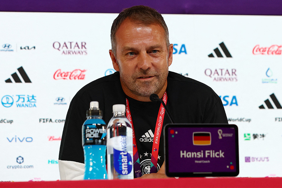 ドイツ代表のハンジ・フリック監督【写真：ロイター】