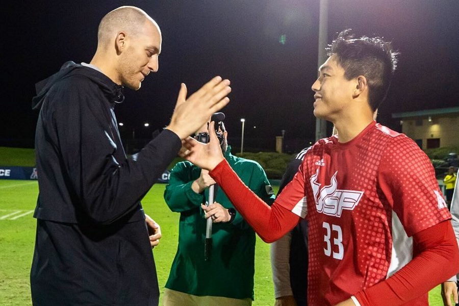 サウスフロリダ大学でプレーするGK高瀬和楠【写真：本人提供】