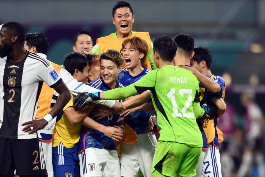 2-1で逆転勝利を飾った日本に米紙も注目【写真：ロイター】