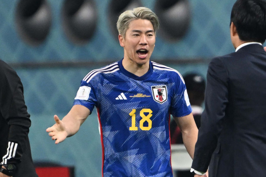 日本代表FW浅野拓磨【写真：徳原隆元 （FOOTBALL ZONE特派）】