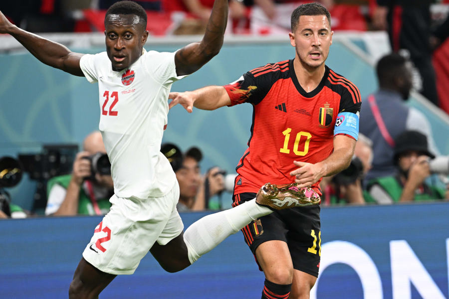 ベルギー対カナダは好ゲームに【写真：徳原隆元（FOOTBALL ZONE特派）】