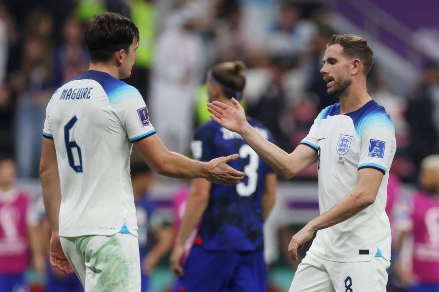 アメリカと引き分けたイングランド【写真：ロイター】