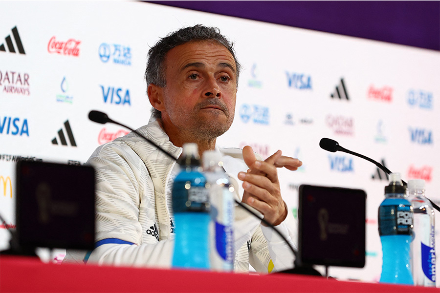 ルイス・エンリケ監督がドイツを警戒【写真：ロイター】