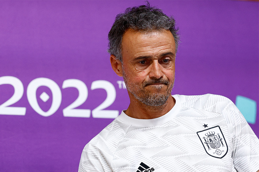 スペイン代表のルイス・エンリケ監督【写真：ロイター】