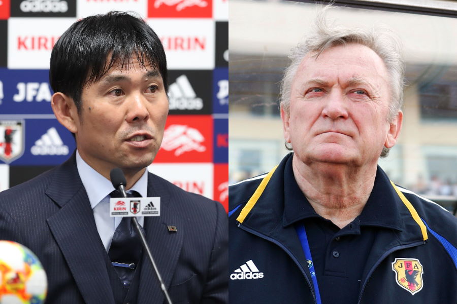 日本代表の森保一監督はかつて代表監督を務めたオシム氏に会いたい願望を明かした【写真:Getty Images & 高橋 学】