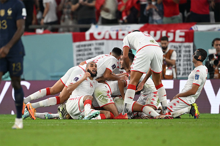 チュニジア代表がフランス代表に1-0で勝利【写真：徳原隆元（FOOTBALL ZONE特派）】