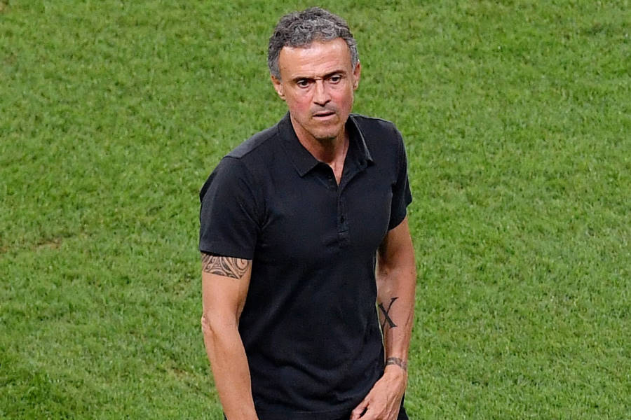 ルイス・エンリケ監督【写真：ロイター】