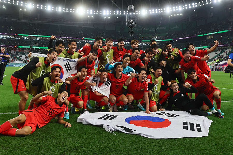 韓国代表がポルトガル代表に勝利し、決勝トーナメント進出【写真：ロイター】