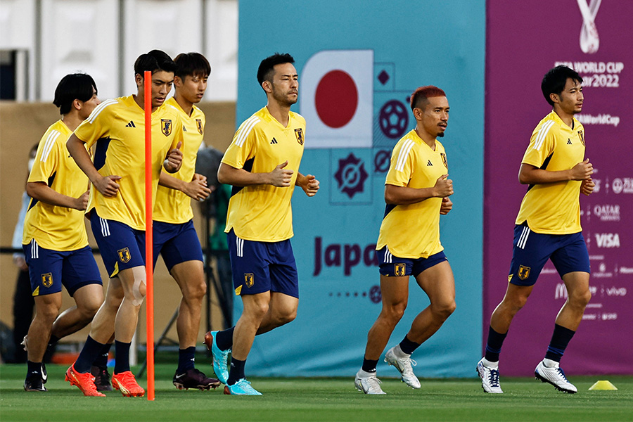 クロアチア戦に挑む日本代表【写真:ロイター】