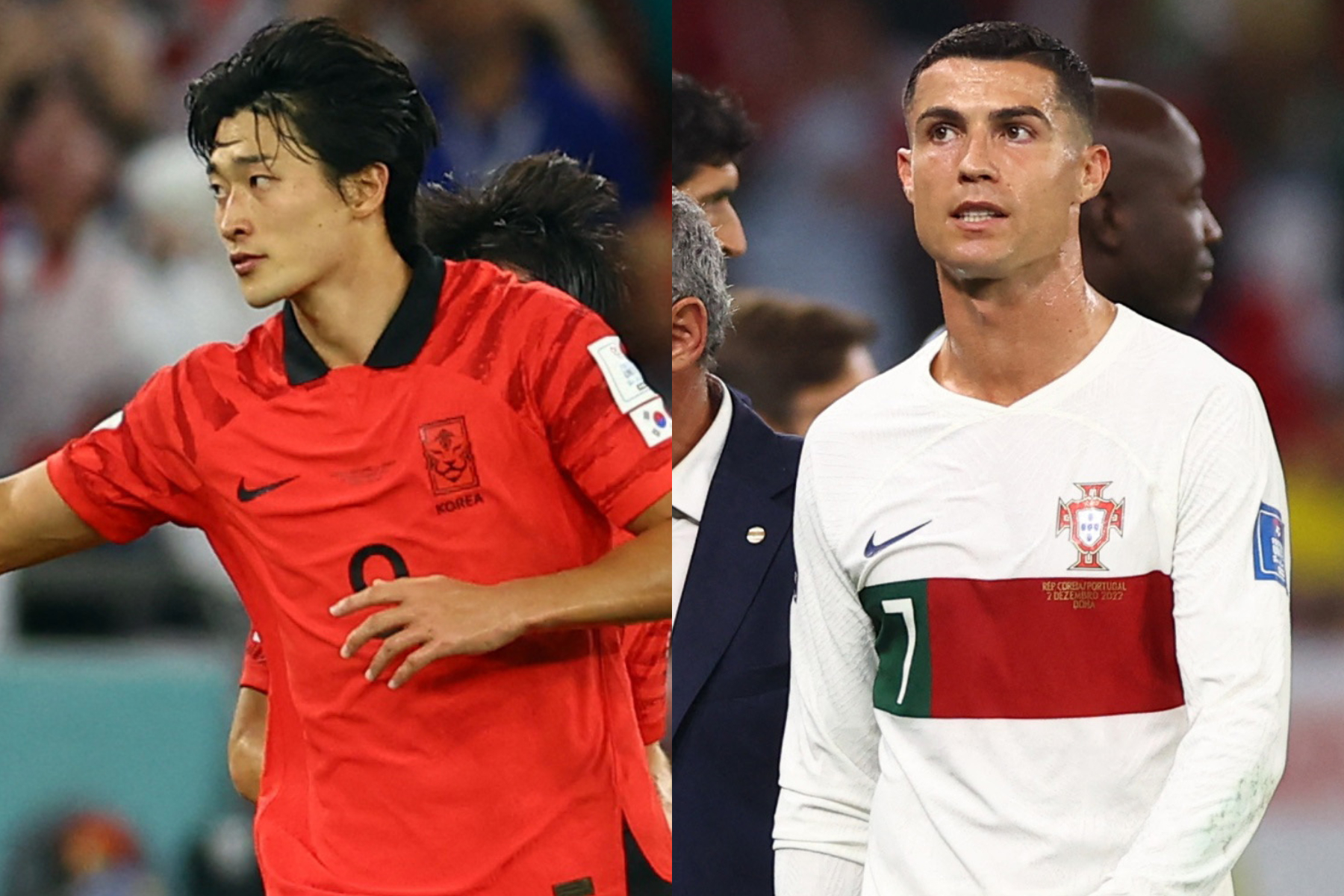 チョ・グソンとクリスティアーノ・ロナウド【写真：ロイター】