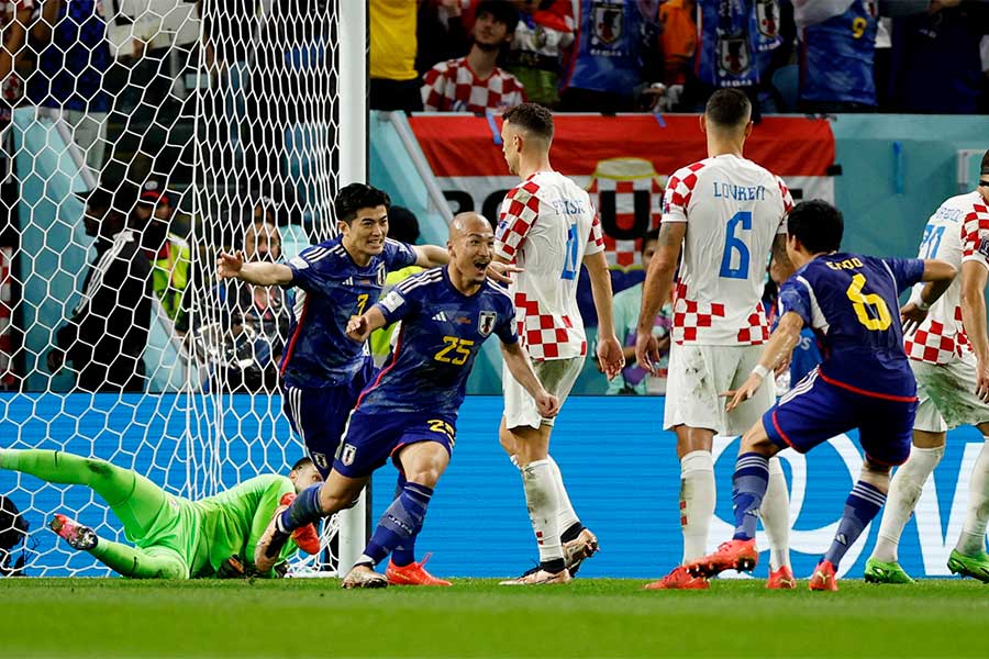 前田大然のゴールで日本だ1-0とリード【写真:ロイター】