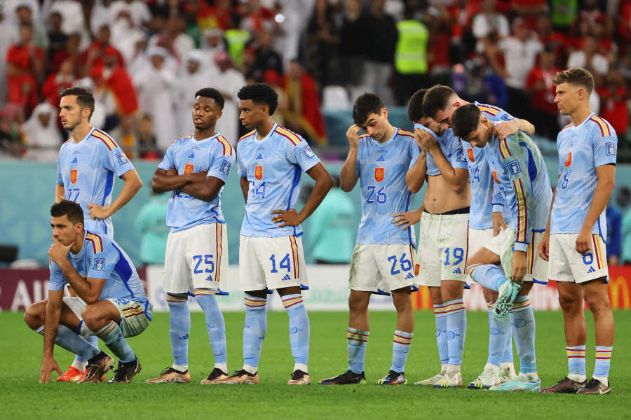 スペインがモロッコにPK戦の末に敗れる波乱【写真：ロイター】