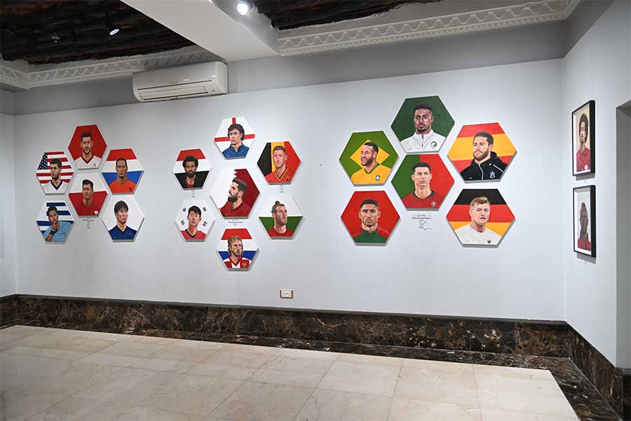 スークワキーフのアートギャラリー【写真：徳原隆元（FOOTBALL ZONE特派）】