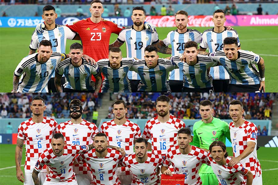 決勝を懸けてアルゼンチンとクロアチアが対戦【写真：ロイター】