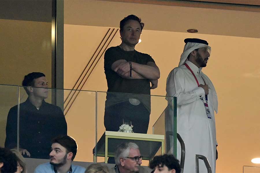 イーロン・マスク氏の現地観戦に反響【写真:Getty Images】