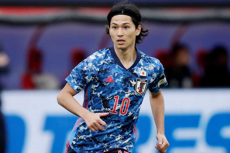 南野拓実は森保ジャパンで最も得点を決めるなど、中心選手として活躍【写真:Getty Images】