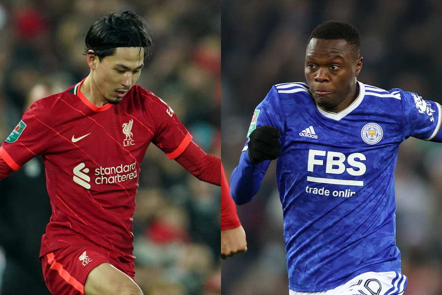 リバプールMF南野とレスターFWダカ【写真:Getty Images & AP】