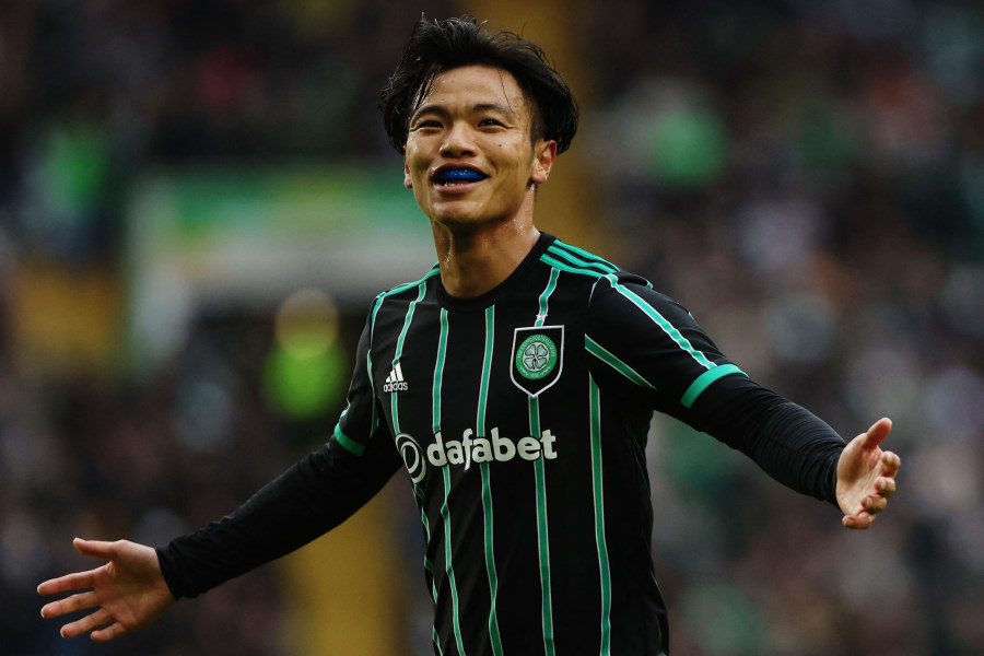 セルティックの旗手怜央【写真:ロイター】