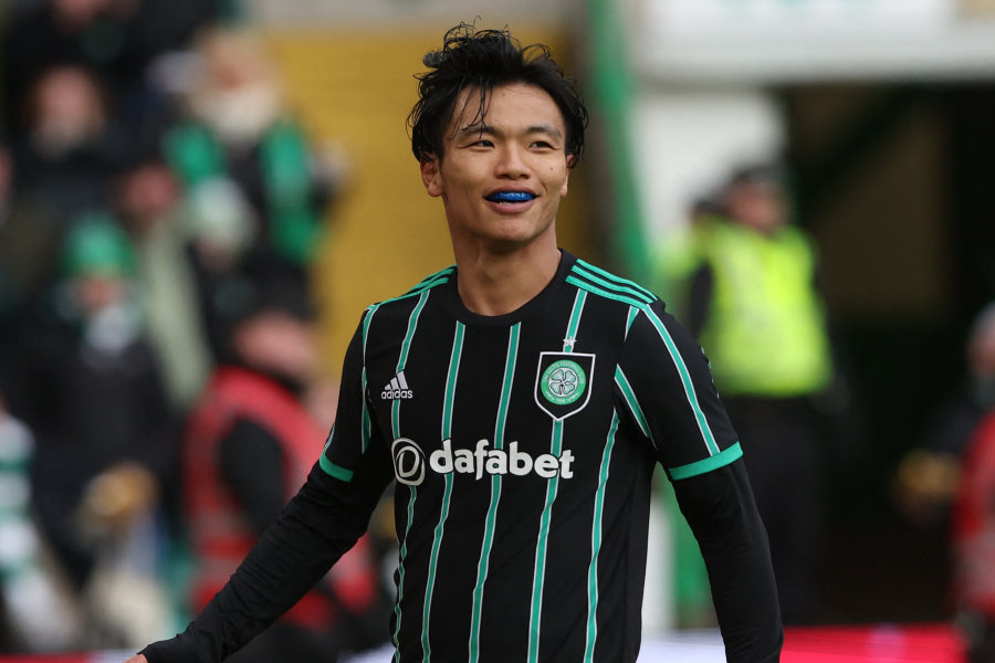 2ゴールを決めたセルティック旗手怜央【写真：ロイター】