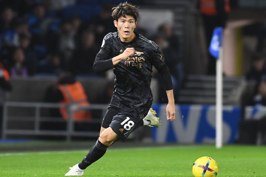 ブライトン戦の後半から出場した冨安健洋【写真:Getty Images】