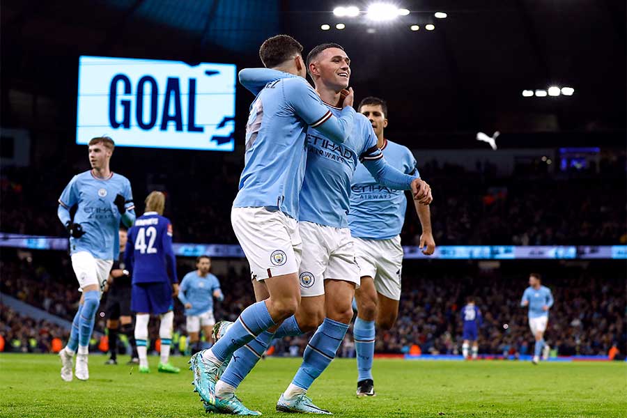 見事なパスワークからフィル・フォーデンの決めたゴールに脚光【写真：ロイター】