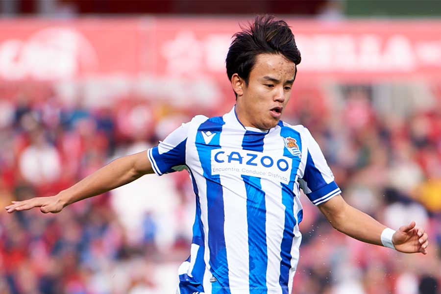 先発出場でゴールに絡んだ久保建英【写真:Getty Images】