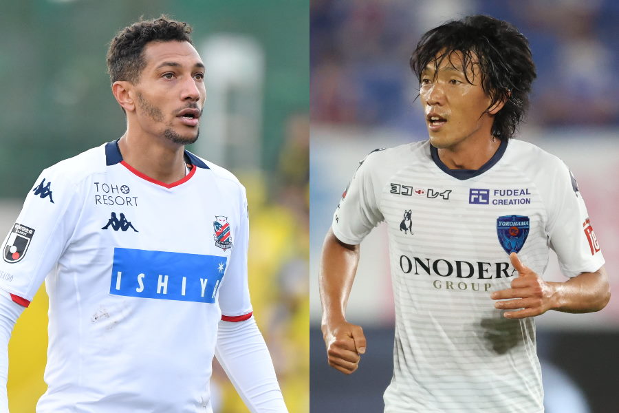 札幌FWジェイと横浜FCのMF中村俊輔【写真:高橋学 & 小林 靖】